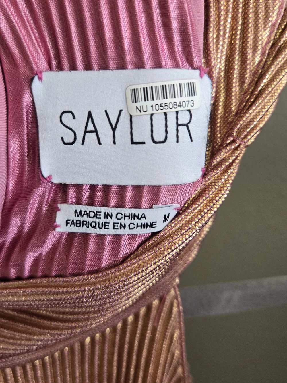 Saylor Pink Ombre Ruffle Halter Mini Dress - Picture 3 of 3